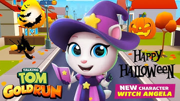 Witch Angela New Character | Talking Tom Gold Run Halloween 2020 Gamplay Walkthrough