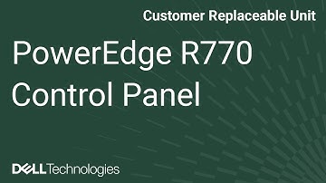 How to replace the right control panel on a PowerEdge R770