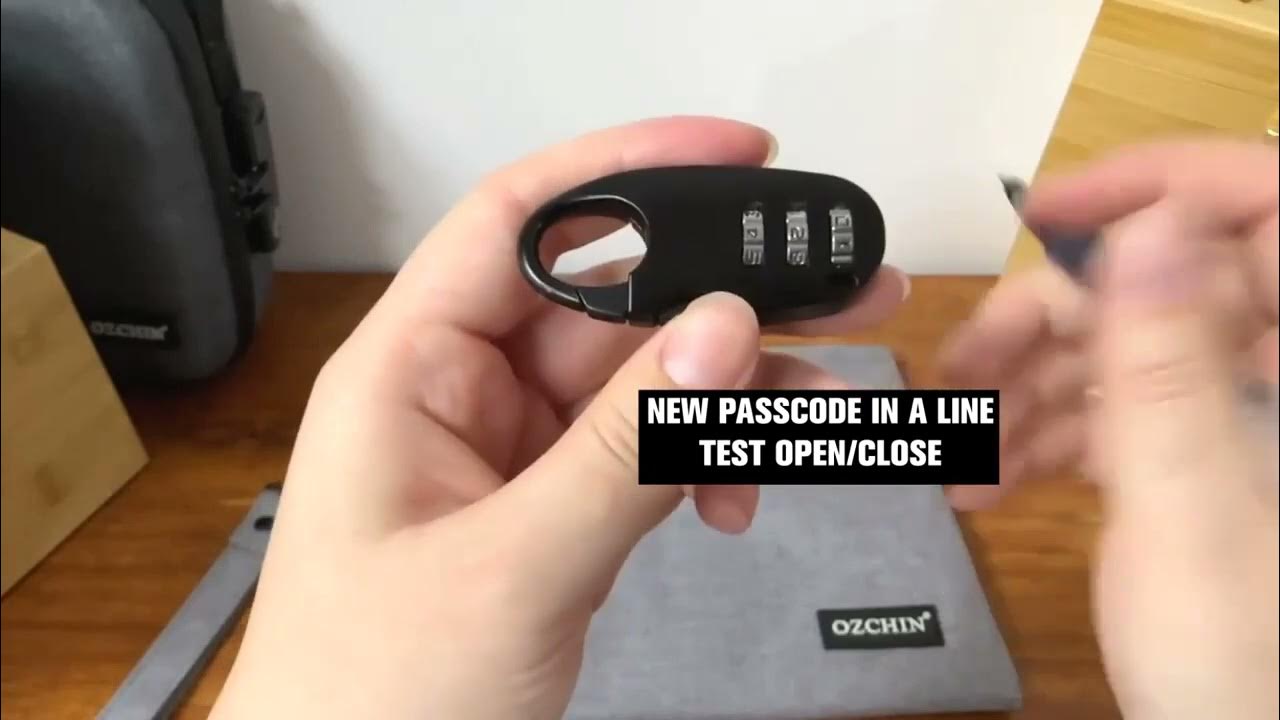 OZCHIN Smell Proof Bag Combination Lock Demo YouTube