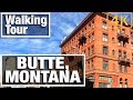 Butte, Montana Virtual Treadmill Walking Tour -  4K City Walks and Treadmill Trails