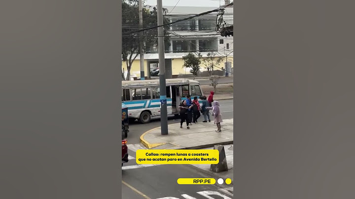 Rompen lunas a coasters que no acatan paro en la Avenida Bertello, en el Callao #SHORTRPP