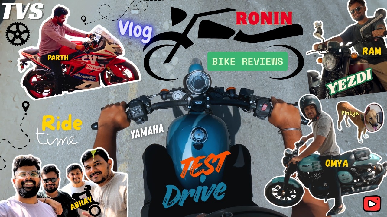 Ride Time 😎 Test Drive ❤️ Bike Reviews ⭐️ Yamaha vs Ronin vs Yezdi 🏁