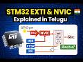 STM32 EXT Interrupts & NVIC Explained in Telugu ⚡ | Embedded Systems #STM32 #EmbeddedSystems