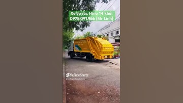 Xe ép rác Hino 14 khối chuẩn bị đến tay khách hàng