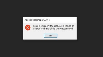 Could not import the clipboard because an unexpected end-of-file was encountered | PA Foundation