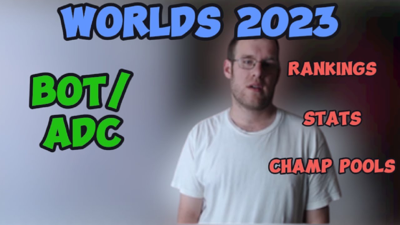 Worlds 2023: BOT/ADC's (Rankings, Champion Pools, Stats) - YouTube