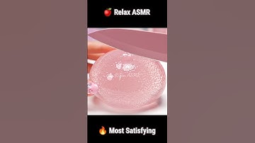 ✨ Pink Crystal Grapefruit ASMR Cutting – Smooth & Satisfying 🍋✨
