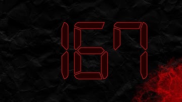 Countdown from 167 to 0 in RED