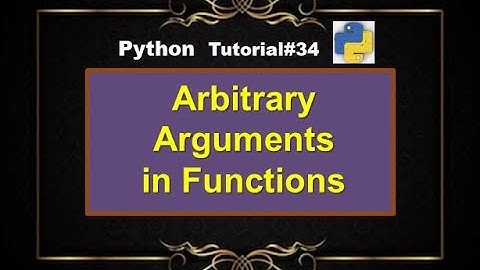 Arbitrary Arguments for Functions in Python| Python Tutorial in Urdu | Hindi