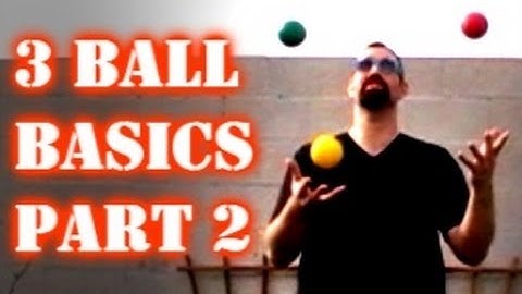 3 Ball Basics Part 2 - Easy 3 Ball Juggling Tutorial by JugglingTricks