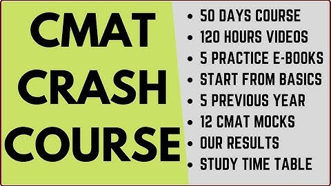 CMAT exam 2023 preparation: Last crash course starting from 6 Mar | Basics to Advance 30 days course