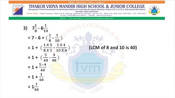 TVMHS STD VI Maths by Snehal Sutar Ms.
