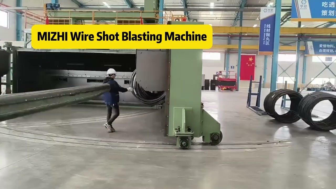 What is wire rod shot shot blasting machine /Double Shafts Wire Shot Blasting Machine?
