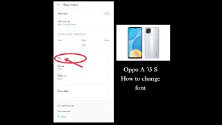 How to change Font with oppo a15s #font #change #stylish #font_video #oppo #a15s screenshot 2