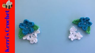 картинка: Easy Crochet Flower Tutorial - Учебник по вязанию аппликаций крючком