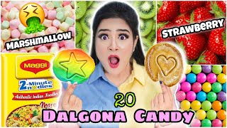 Making 20 *Dalgona Candy* in 10 Minutes 🍭🤯 *Chilli* Dalgona 🌶️Maggi Dalgona 🤮 Gone Wrong