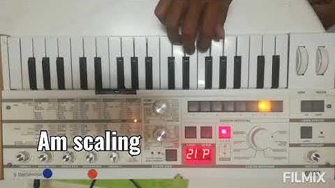 Microkorg s Keyboard lesson (synth) Am @