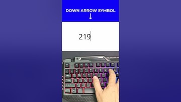 Shortcut Word: How to Type Down Arrow Symbol (↓) Easily