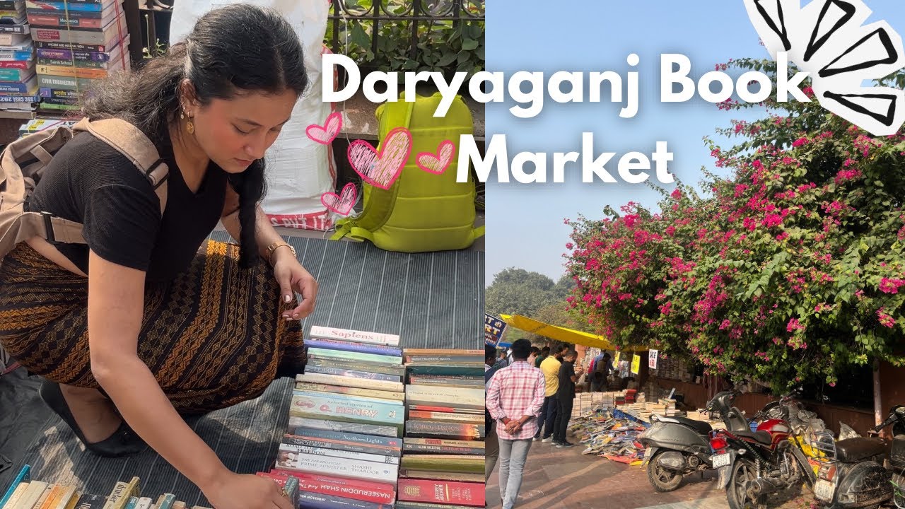 Daryaganj book market vlog and book haul!🛒📚🧾 mahila haat Delhi