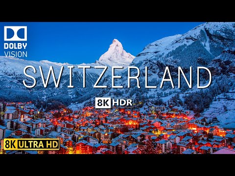 SWITZERLAND VIDEO 8K HDR 60fps DOLBY VISION WITH SOFT PIANO MUSIC