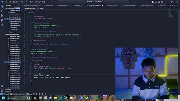 MEMBUAT PROGRAM KALKULATOR MENGGUNAKAN BAHASA C YANG MEMUAT OPERATOR OPERATOR ARITMATIKA