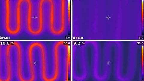 Comparison of underfloor heating system response times