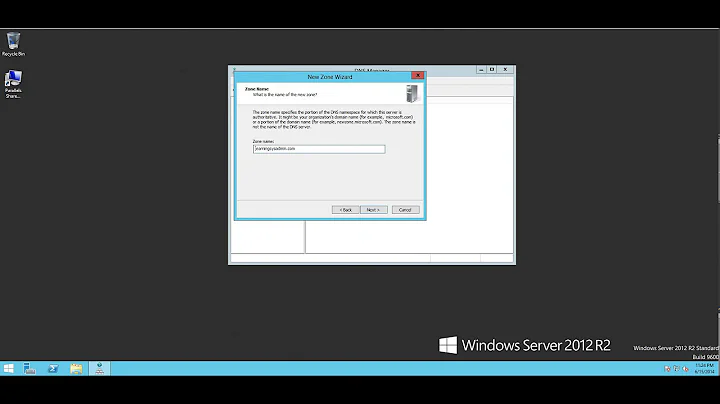 Setting up DNS on Server 2012 R2