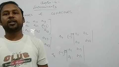 Class XII Maths , Determinants RD Sharma exercise 6.1 &6.2