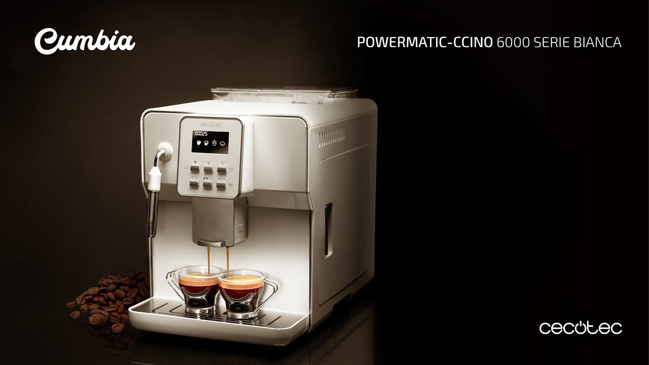 Cafeteras megautomáticas Power Matic-ccino 6000 Series Bianca y Nera -  YouTube