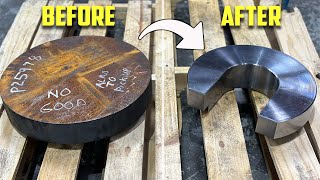 Heavy Turning On Pacemaker Lathe (Making a Large Spacer) | Arbor Press Restoration