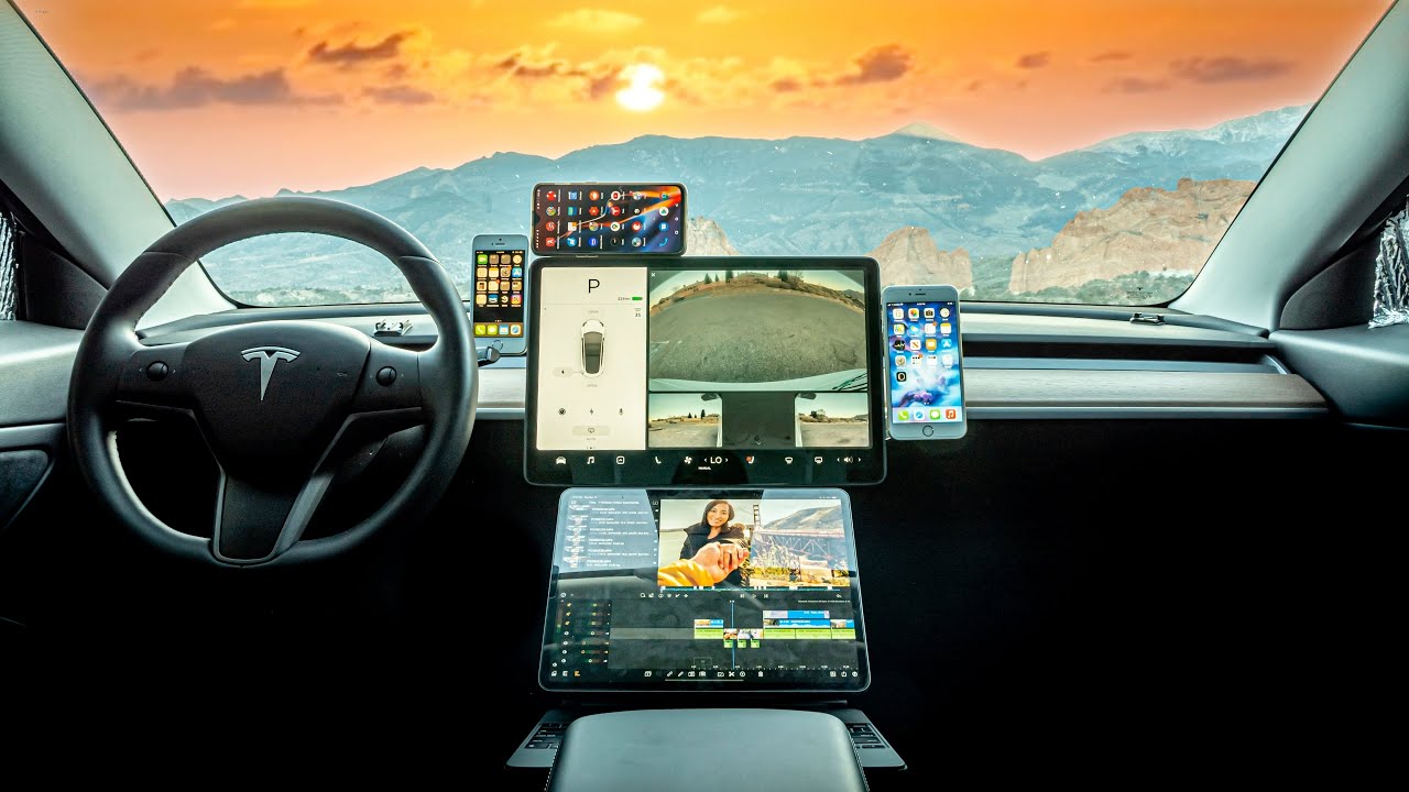 DIY Tesla Model Y IPad Mount YouTube