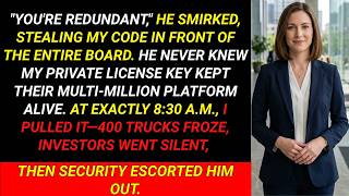 The Arrogant New Boss Took Credit for My Code—At 8:30 AM, I Pulled the License Key
