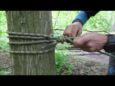Wie spanne ich ein Seil zwischen zwei Bäumen? - einfach erklärt