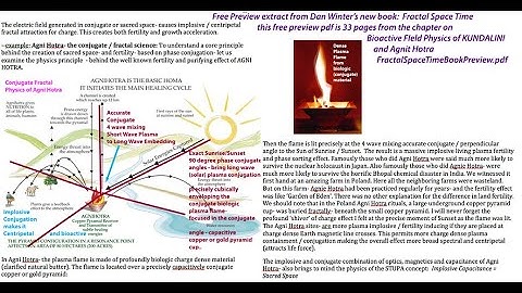 Ulrich Berk: Ancient and Modern ( and phase conjugate!) Plasma /Healing / Wisdom of AGNI HOTRA