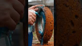 Ultra-Realistic Steel Fence Post Rust Removal: Macro Satisfying Video #restoration #rustremoval