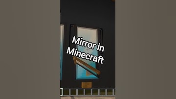 How to make a mirror in Minecraft #minecraftbuilding #minecrafttutorial #minecraft #minecraftxbox