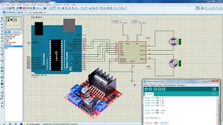 Driver l298 in Proteus | Driver l298n | l298n arduino