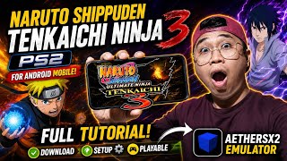 🔥NARUTO TENKAICHI NINJA 3 PS2 OFFLINE W/ AETHERSX2 EMULATOR FOR ANDROID MOBILE FULL TUTORIAL screenshot 4