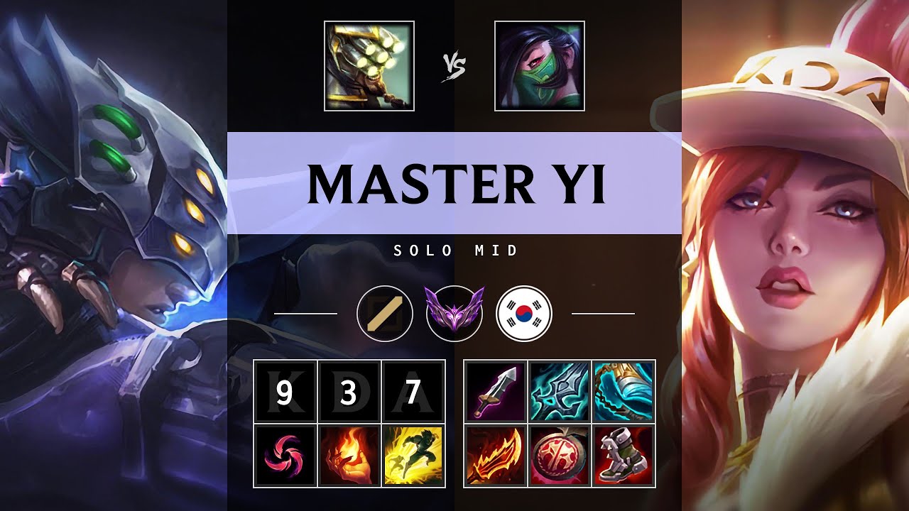 Master Yi Mid vs Akali: Rampage - KR Master Patch 14.24 - YouTube