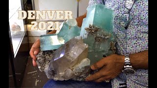 The BEST Aquamarine In The World?! Denver 2021 Gem & Mineral Show. Crowe Plaza.