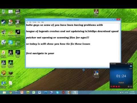 League Of Legends - Crash / Update Problems/not Opening [fix] - Solved