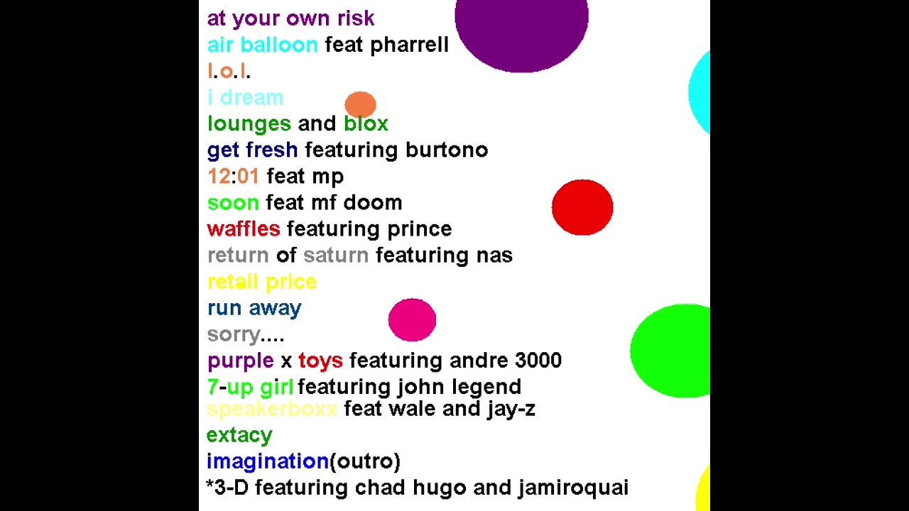 Speakerboxxx [V2] (ft. Wale, Jay-Z) - Ace, The Creator (Tyler, The Creator)