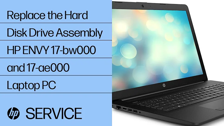 Replace the Hard Disk Drive Assembly | HP ENVY 17-bw000 and 17-ae000 Laptop PC | HP