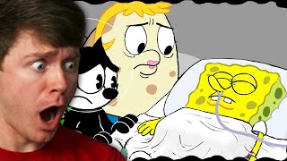 Reacting to SPONGEBOB DEATH! (Sad Story)