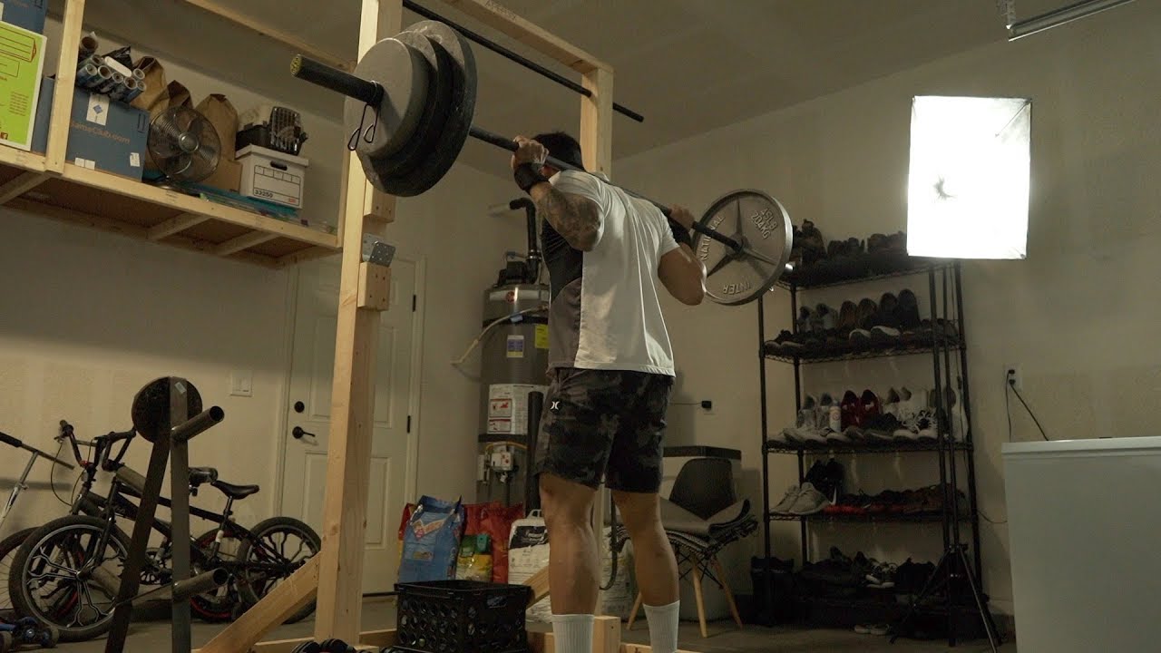 Garage Gym $50 Dollar DIY Squat/Power Rack | 2020 COVID19 Lock Down