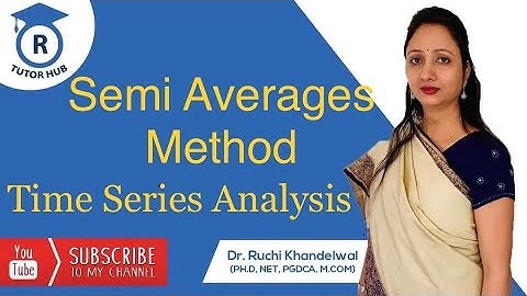 Semi Average Method with Examples and Graph| Time Series Analysis | Dr. Ruchi Khandelwal