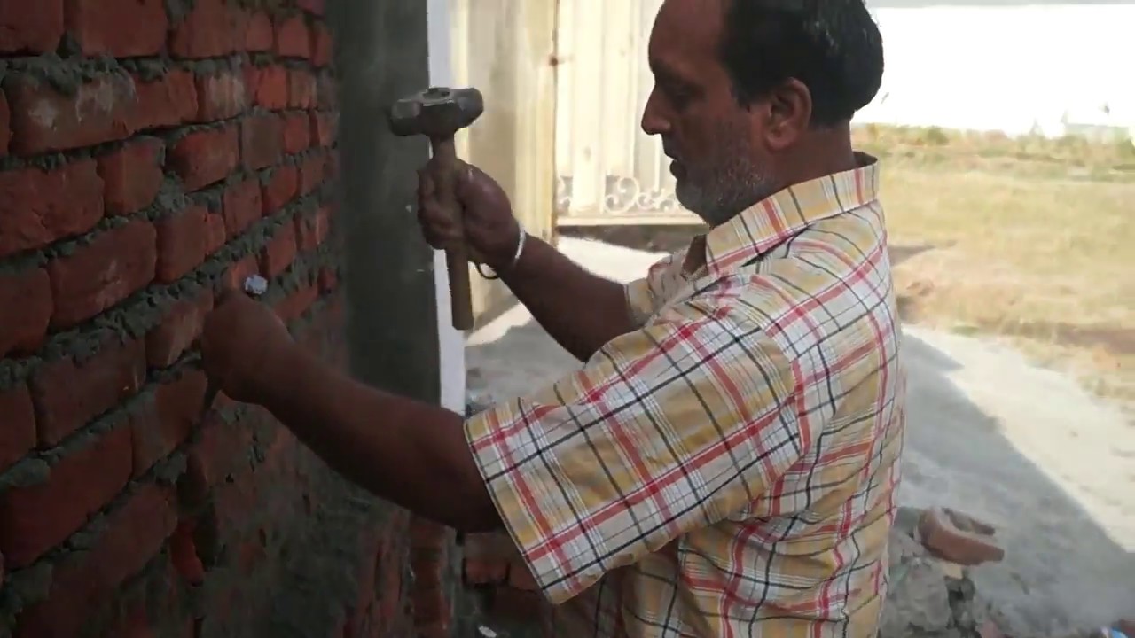 How To Break Bricks Pillar Construction Talent Hindi YouTube