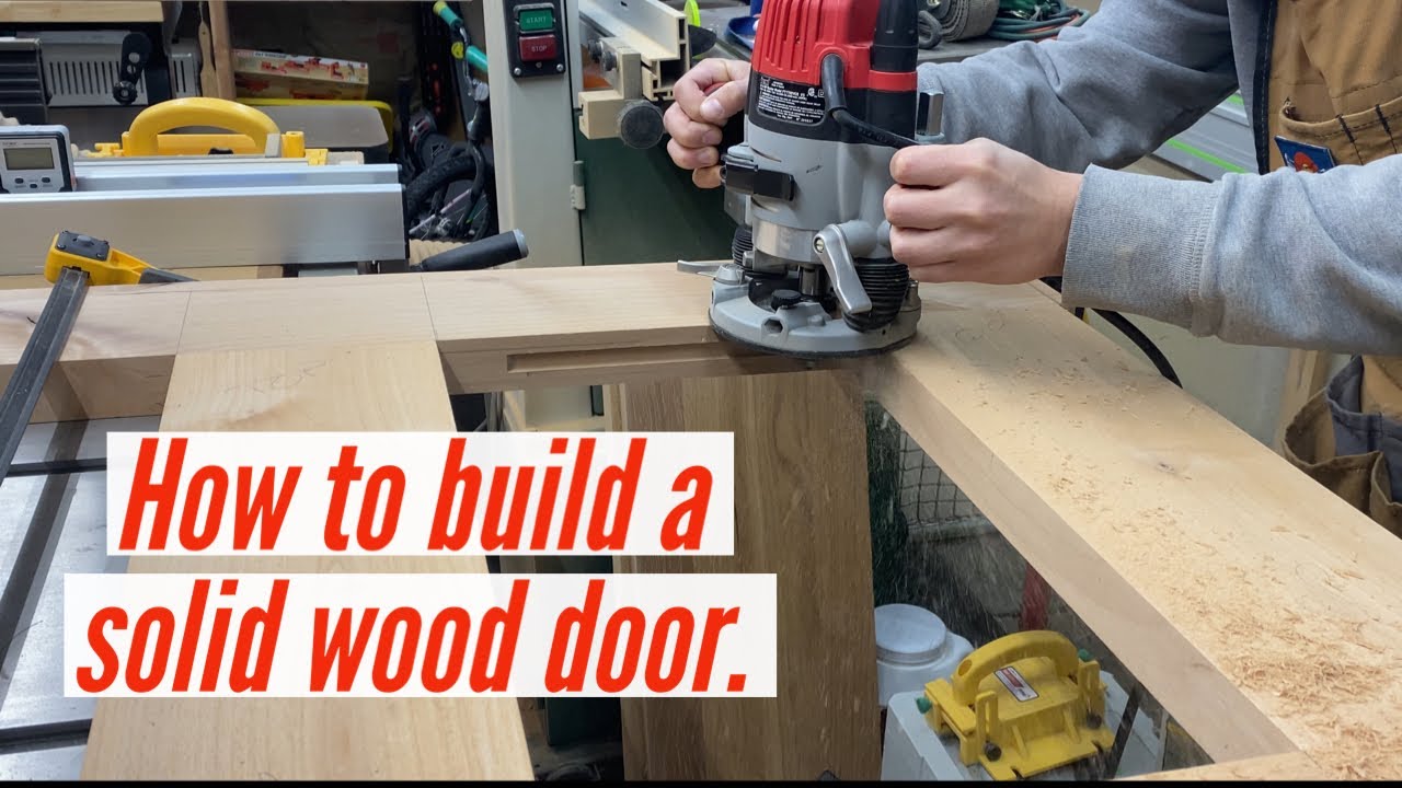 How to build a solid wood door | Custom woodworking - YouTube