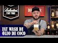 Como fazer fat wash de leo de coco  clube do barman