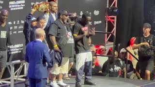 Terence Crawford Enters to Mr. Carter by Lil Wayne and Jay Z at Weigh In Against Errol Spence Jr
